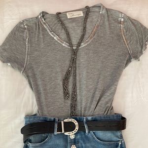Silver and grey tee shirt